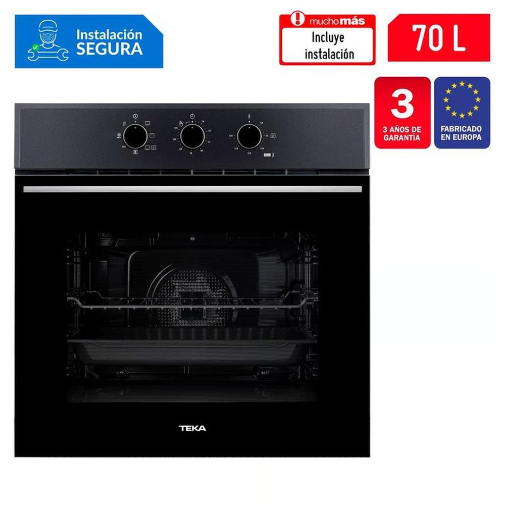 Horno Empotrable Teka Eléctrico 71 Lt HSB 610 BK Negro
