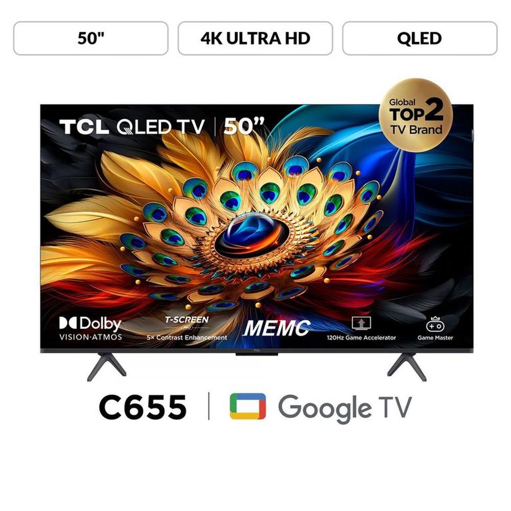 Televisor TCL 50"" 50c655 QLED Google TV 4K Ultra HD
