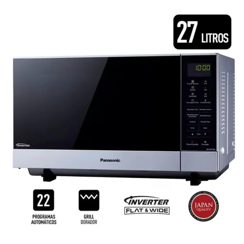 Horno microondas Panasonic NN-GF574MRPM 27L