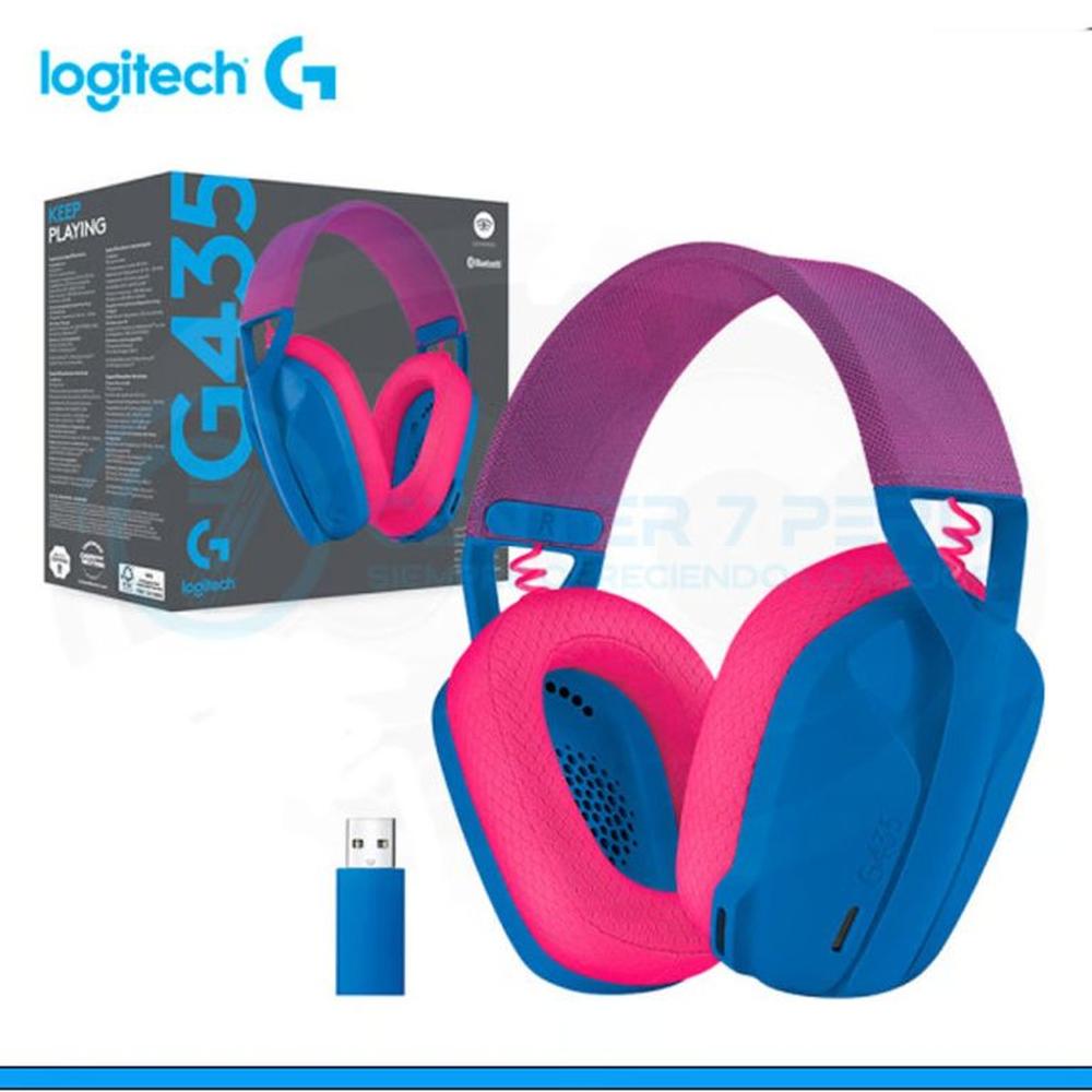 AUDIFONO CMICROF LOGITECH G435 BT LIGHTSPEED BLUE
