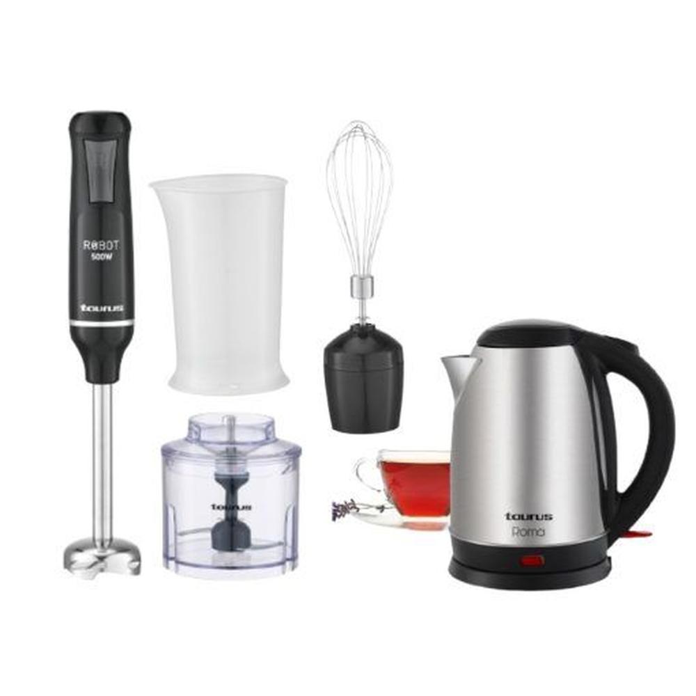 Batidora de Inmersion Robot 500 Plus + Hervidor Taurus Mod. Roma.