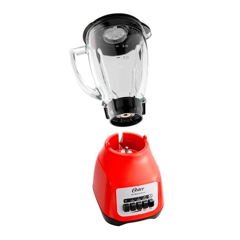 Licuadora Oster de 1.5L con 550 watts – Rojo Kaliman BLSTKAG RPB 053