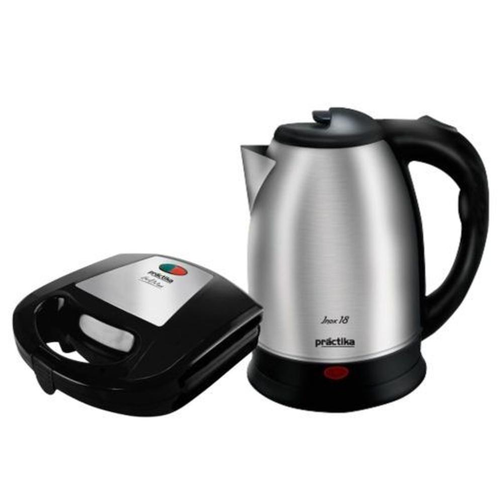 COMBO PRACTIKA Hervidor Electrico INOX 18 II + GRILLMAX INOX