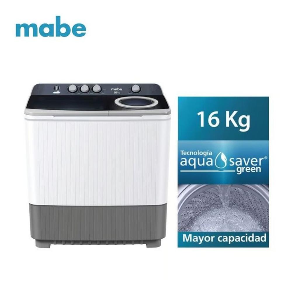 Lavadora Mabe Semiautomatica 16 Kg Blanco - LMD6124PBBB0