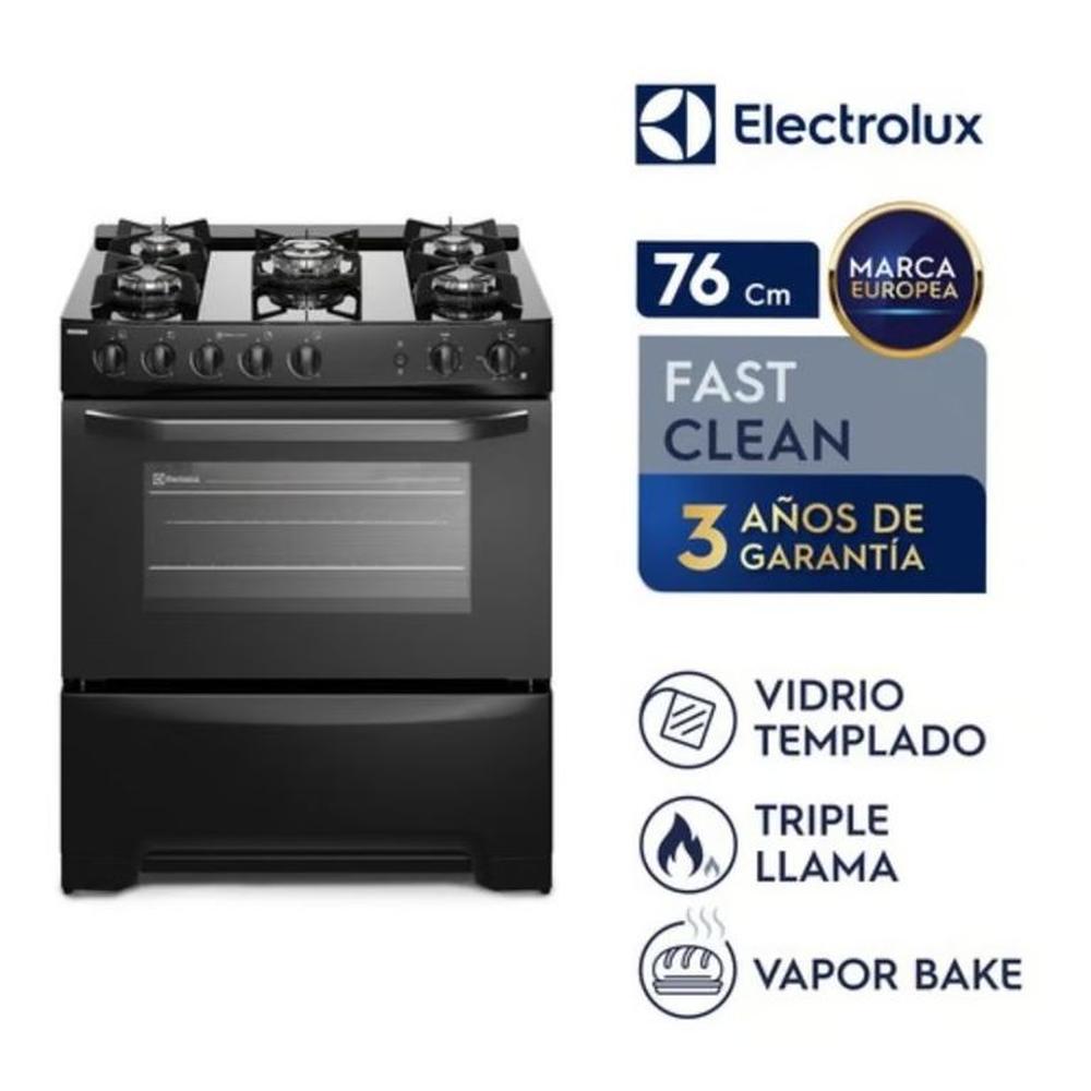 Cocina Freestanding Gas 5 Quemadores Triple Llama Grill 76cm FE5GPR Electrolux