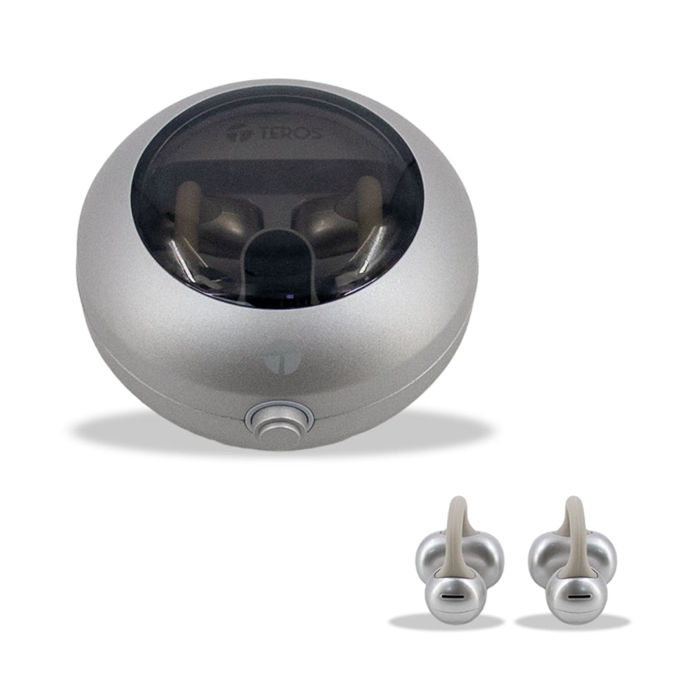 AUDIFONOS INALAMBRICOS TEROS TE-80712NE BLUETOOTH TIPO C NATURAL TITANIUM