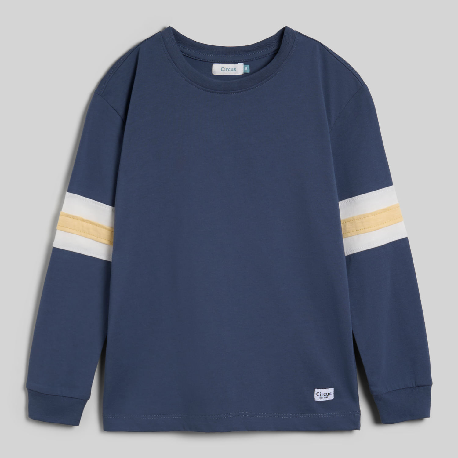 Polo Manga Larga Para Niño Solid Franja Circus