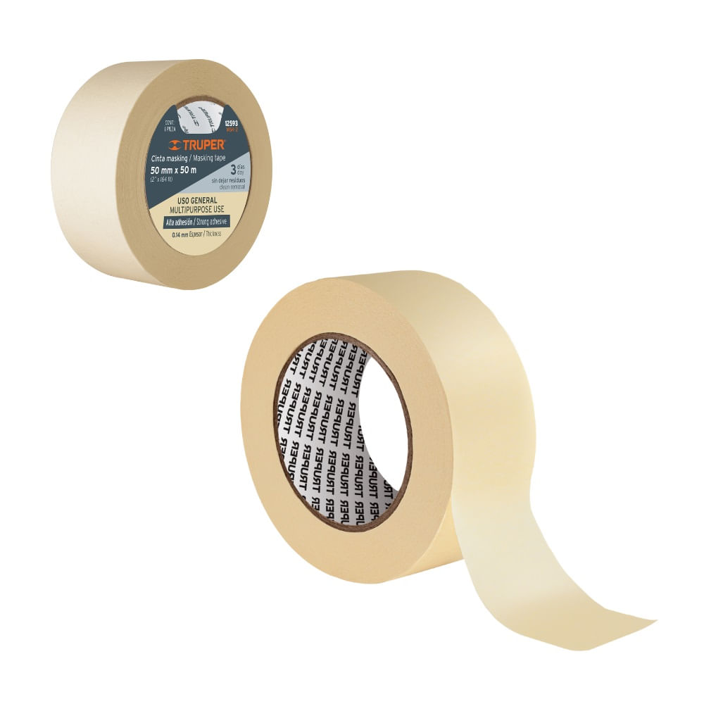 Cinta Masking Tape De 2" X 50 M Truper MSK-2