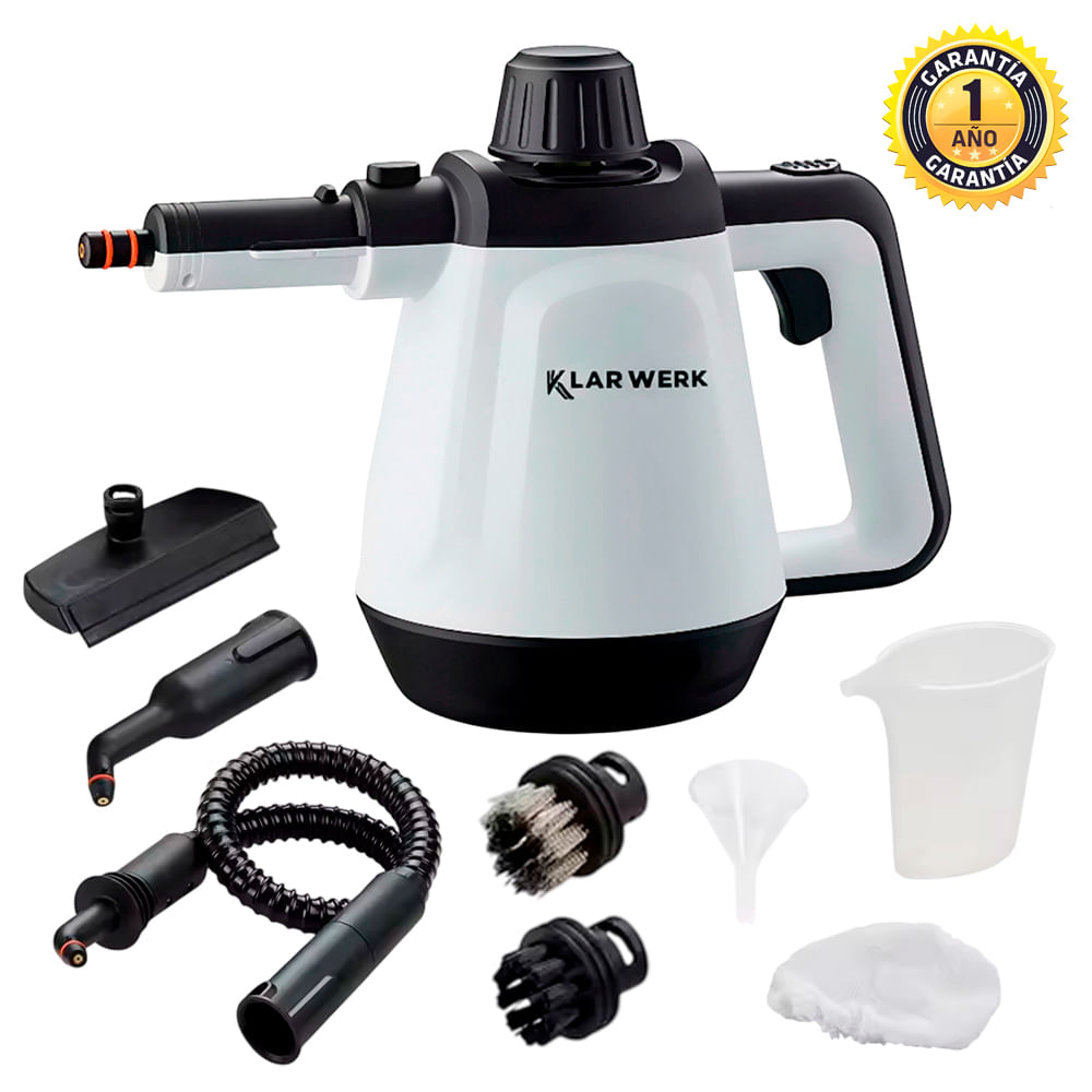 Limpiador a Vapor 1200W Klar Werk SC1200 Elimina Suciedad Bacterias
