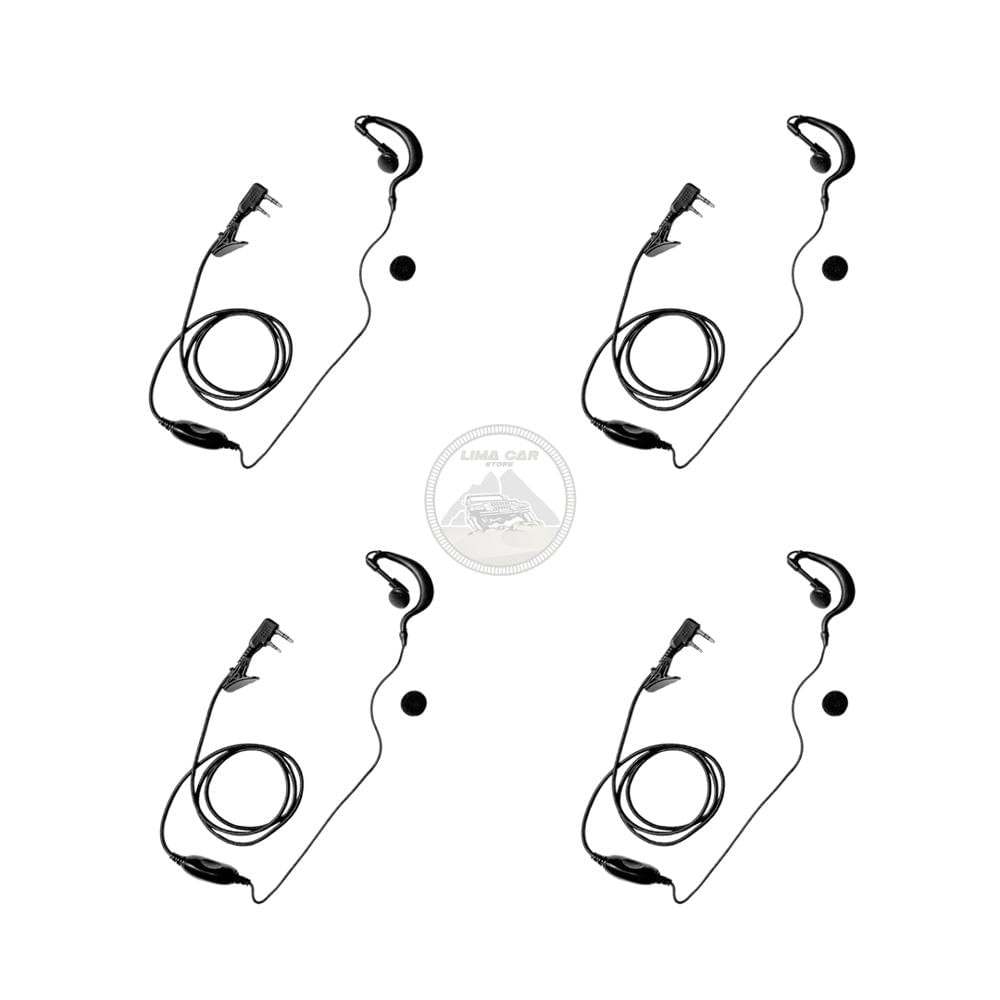 PACK 4 AUDÍFONOS REFORZADOS TIPO G  RADIO WALKIE AURICULAR