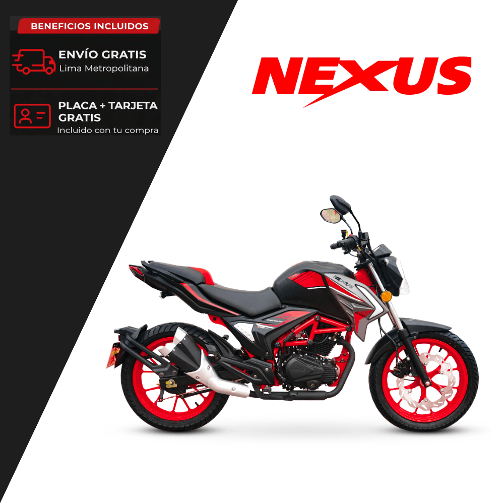 Motocicleta NEXUS 200 DK Rojo
