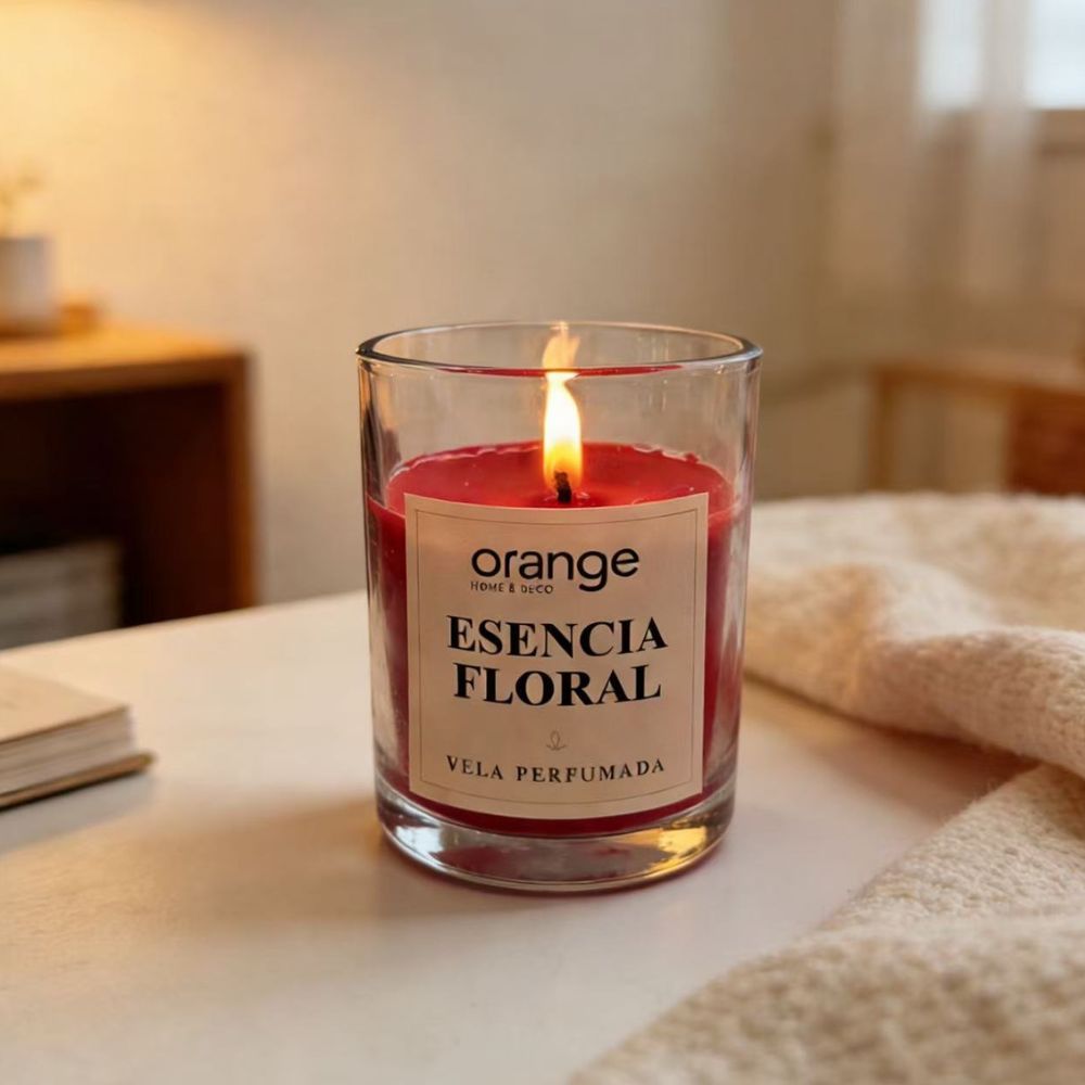 Vela Perfumada Floral Orange 90g Vela Perfumada Floral Orange 90g