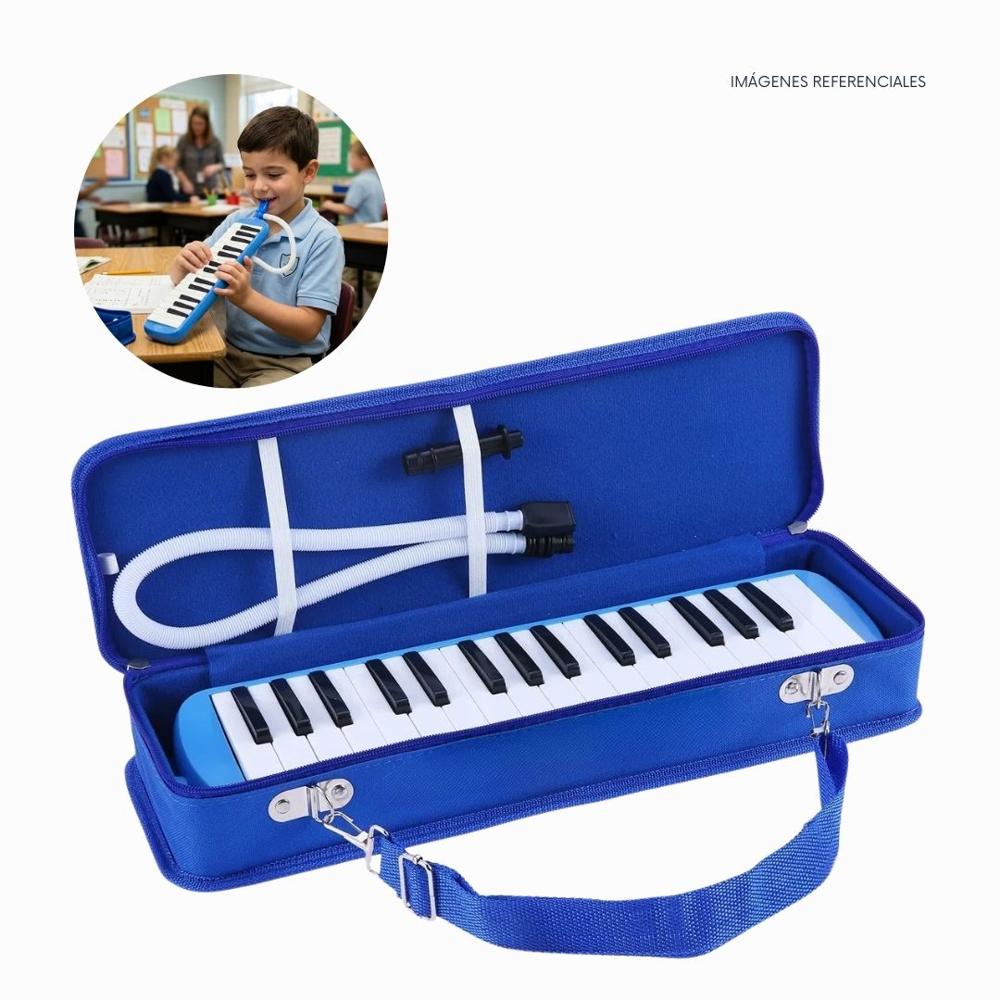 Melódica de 32 teclas California - Color Azul con Estuche Rígido