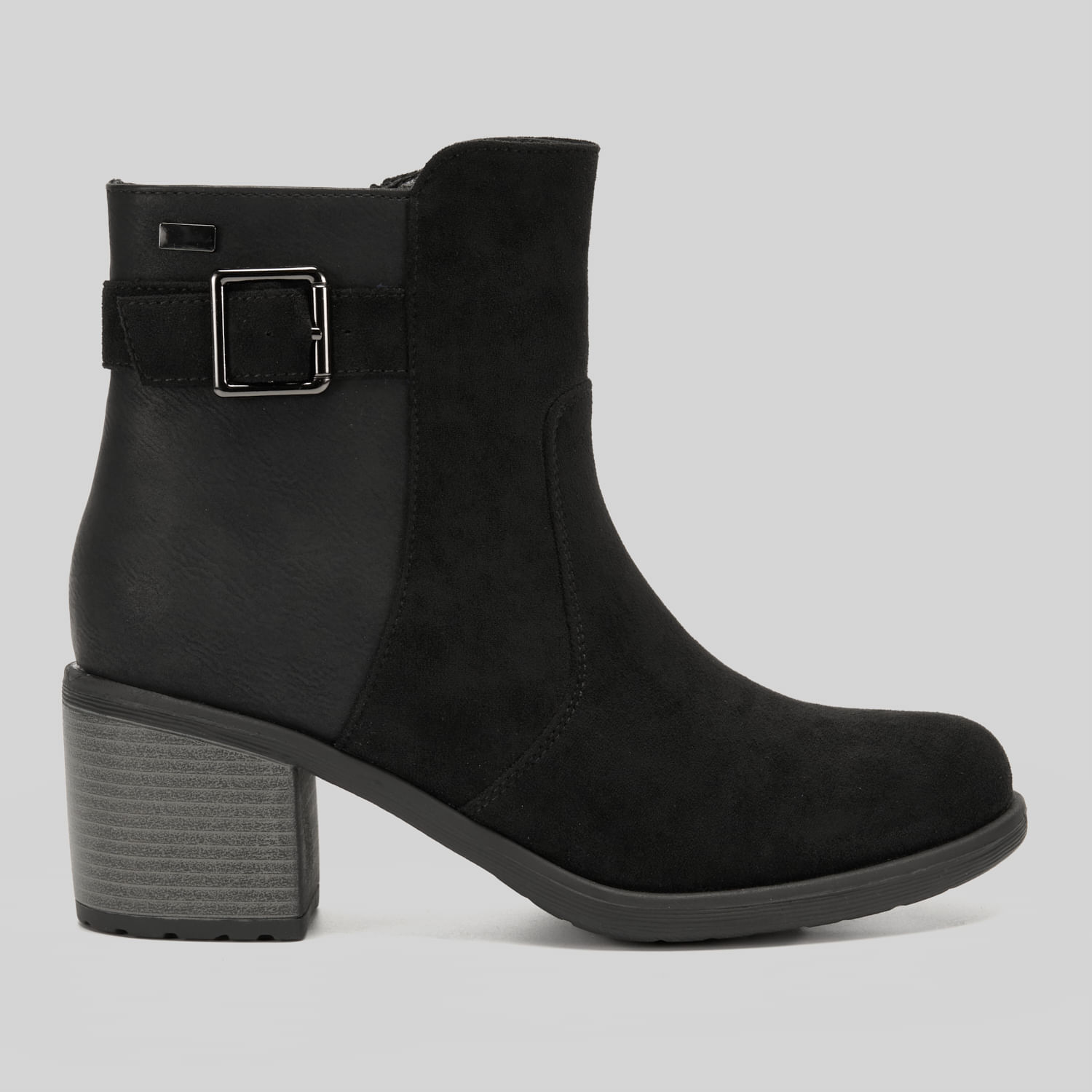 Botines Mujer Madison Hebilla Negro 39
