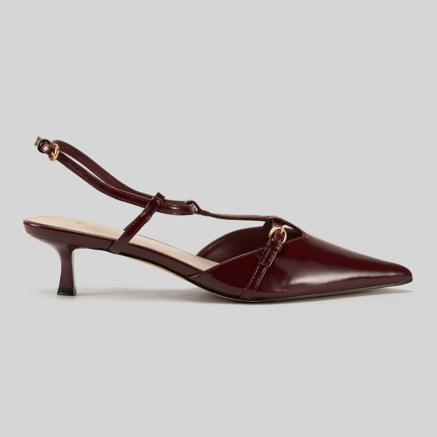 Zapatos De Vestir Mujer Malabar Collection Cabare Guinda
