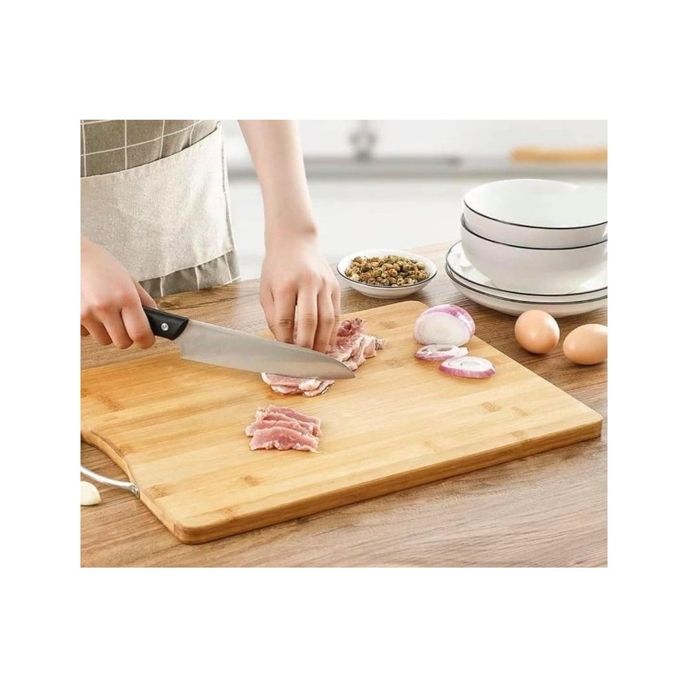 Tablas de Cortar y Picar en Madera Bambú 36 x 26 cm