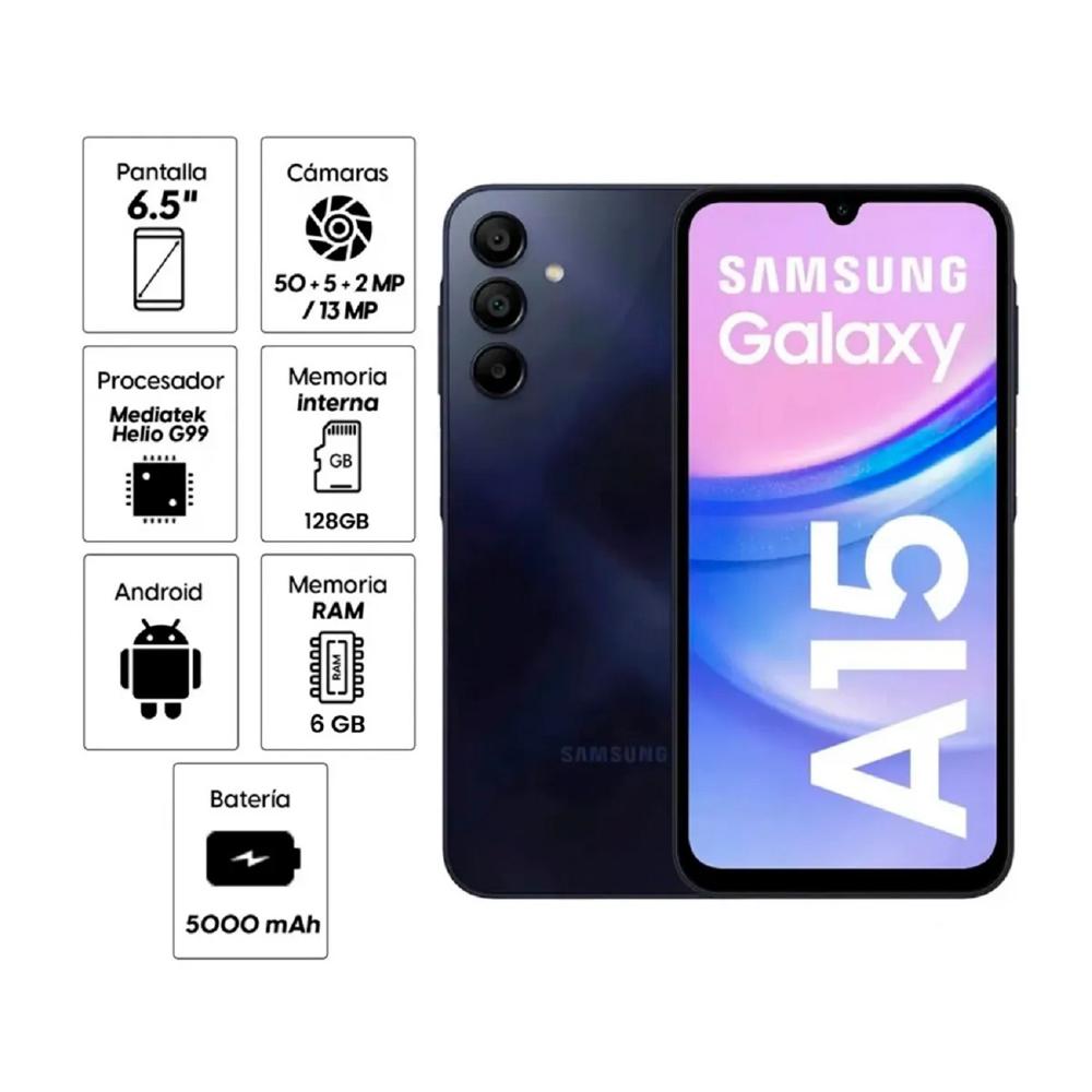 Samsung Galaxy A15 6GB Ram 128GB NEGRO
