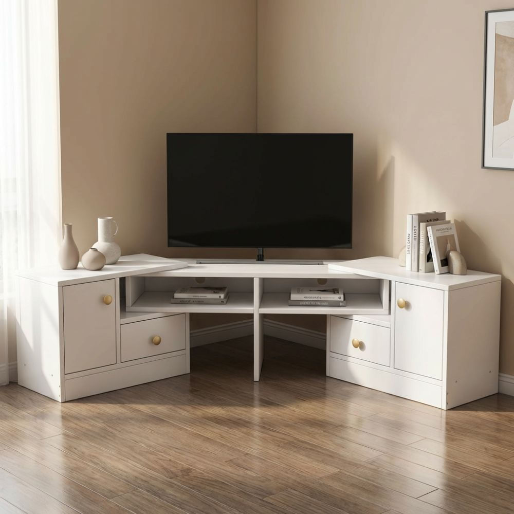 Mesa de TV 80'' Eunah Blanco | Masiva Home Mesa de TV 80'' Eunah Blanco | Masiva Home