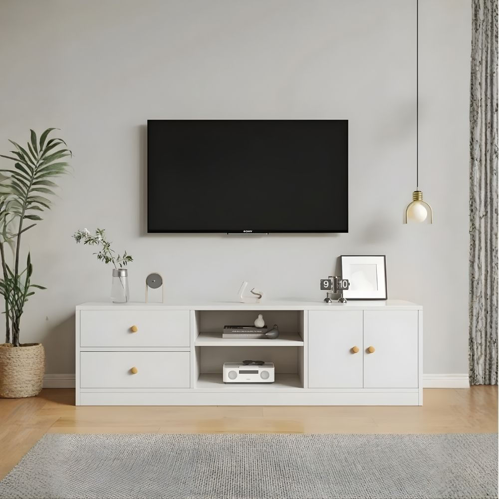 Mesa de TV 42'' Emi Blanco| Masiva Home Mesa de TV 42'' Emi Blanco| Masiva Home