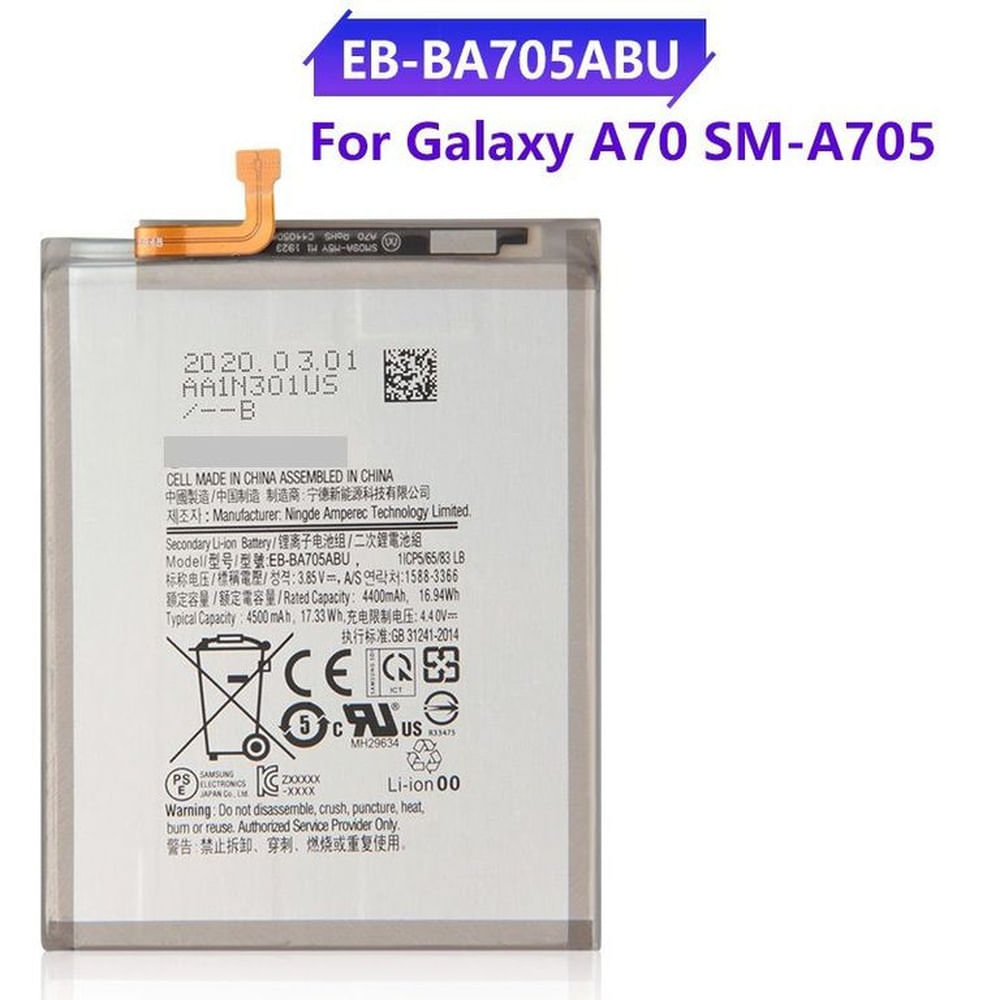 BATERIA SAMSUNG A70 TORIGINAL-SM NUEVO
