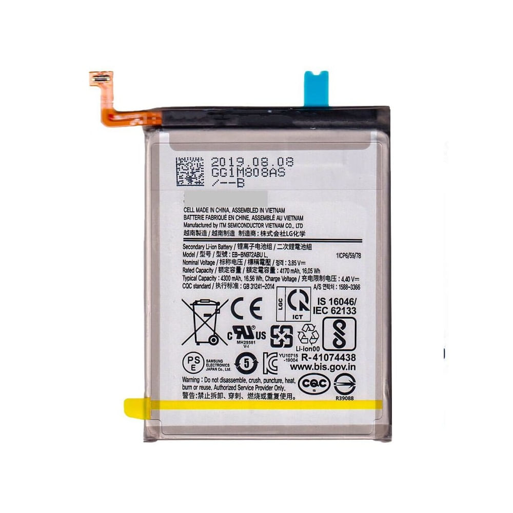 BATERIA SAMSUNG NOTE 10 PLUS TORIGINAL-SM NUEVO