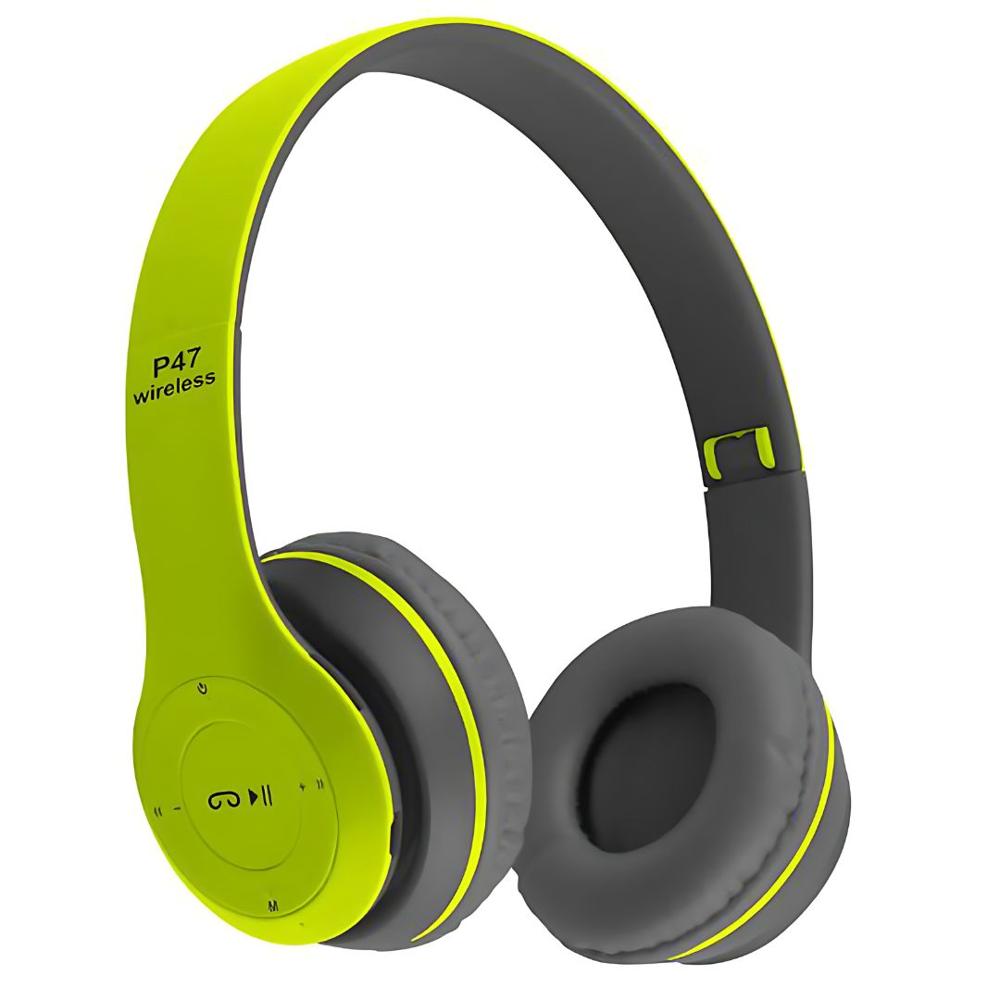 Audífonos Inalámbricos con Bluetooth P47 Verde Audífonos Inalámbricos con Bluetooth P47 Verde