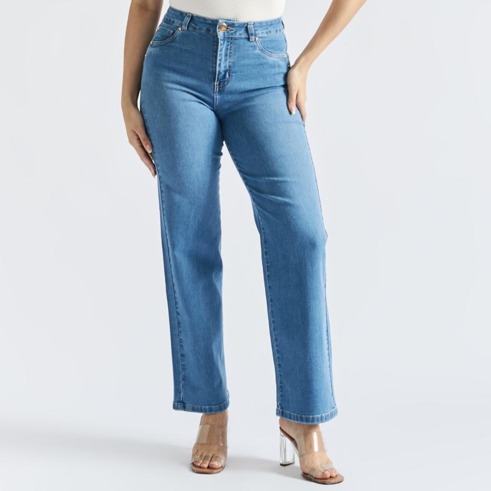 Jean Recto para Mujer Parada111 Abrilx Color Celeste - 28 Jean Recto para Mujer Parada111 Abrilx Color Celeste - 28