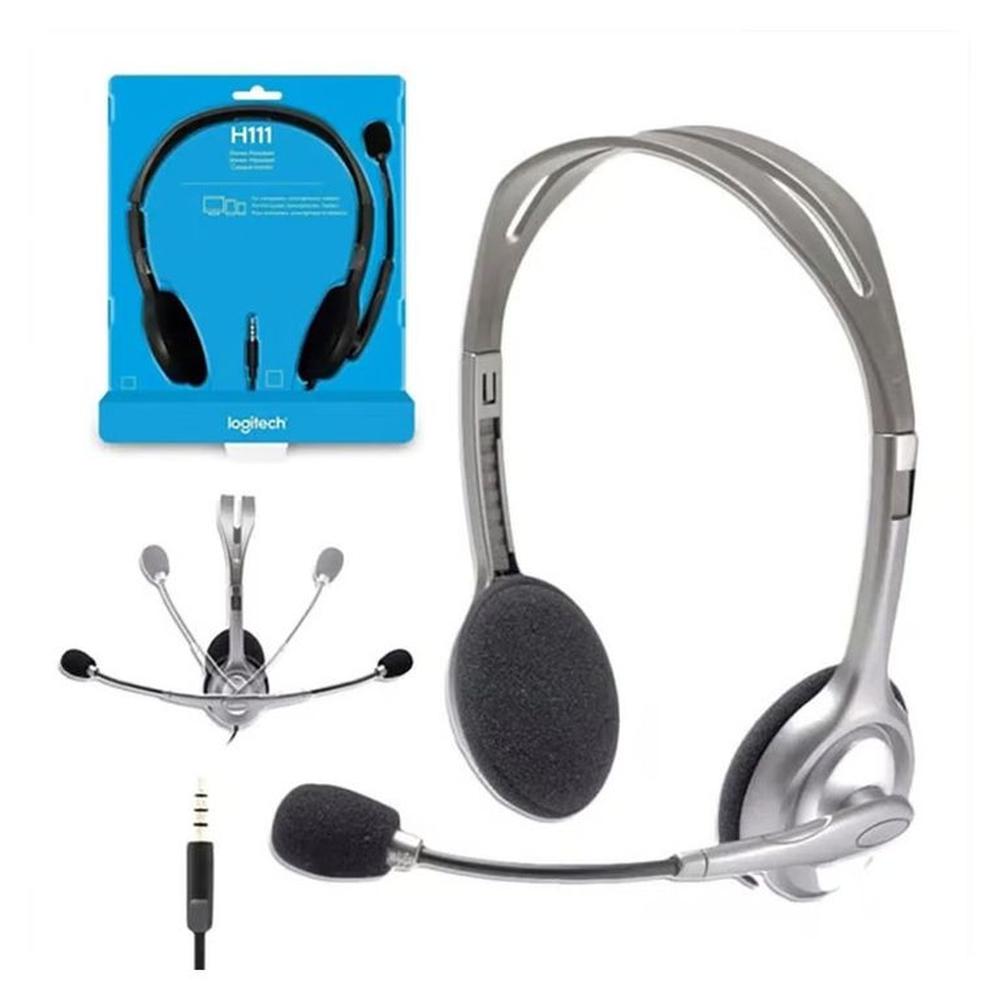 AUDIFONO CMICROF LOGITECH H111 SILVER 981-000612 AUDIFONO CMICROF LOGITECH H111 SILVER 981-000612