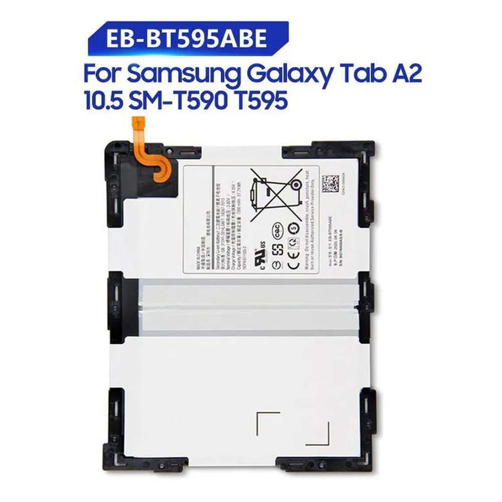 Bateria galaxy tab a 10.5 - a2 10.5  t590  nuevo-blanco