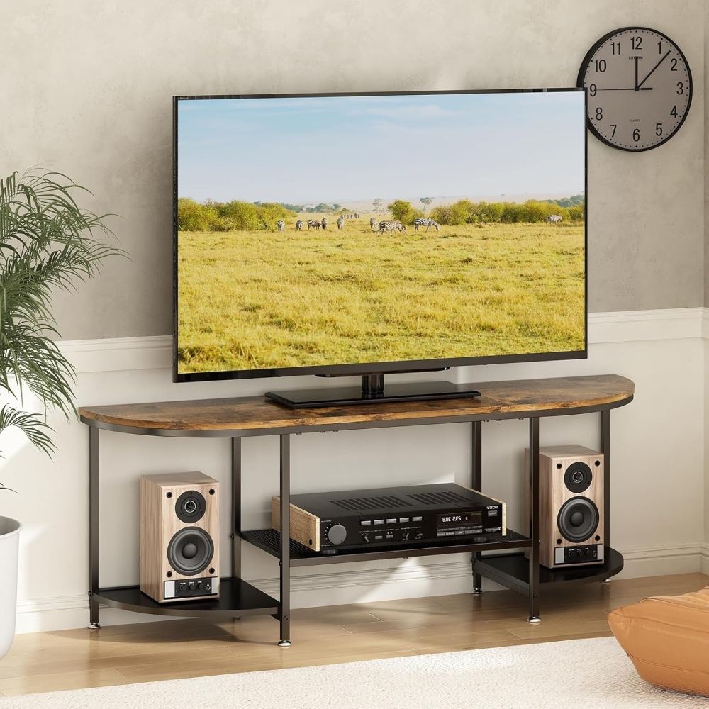 Mesa de TV 42'' Luna Marron y Negro | Masiva Home Mesa de TV 42'' Luna Marron y Negro | Masiva Home