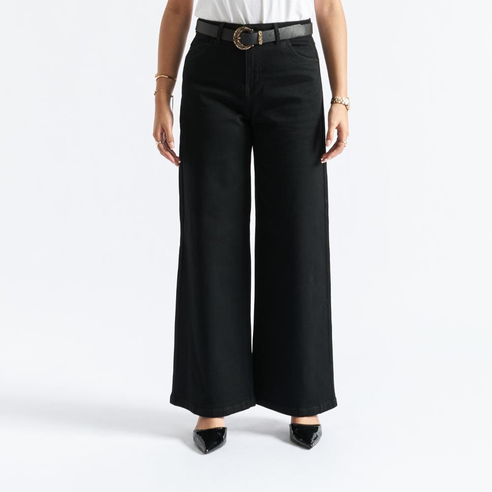 Jean Wide Leg para Mujer Parada111 Samx Color Negro - 30 Jean Wide Leg para Mujer Parada111 Samx Color Negro - 30