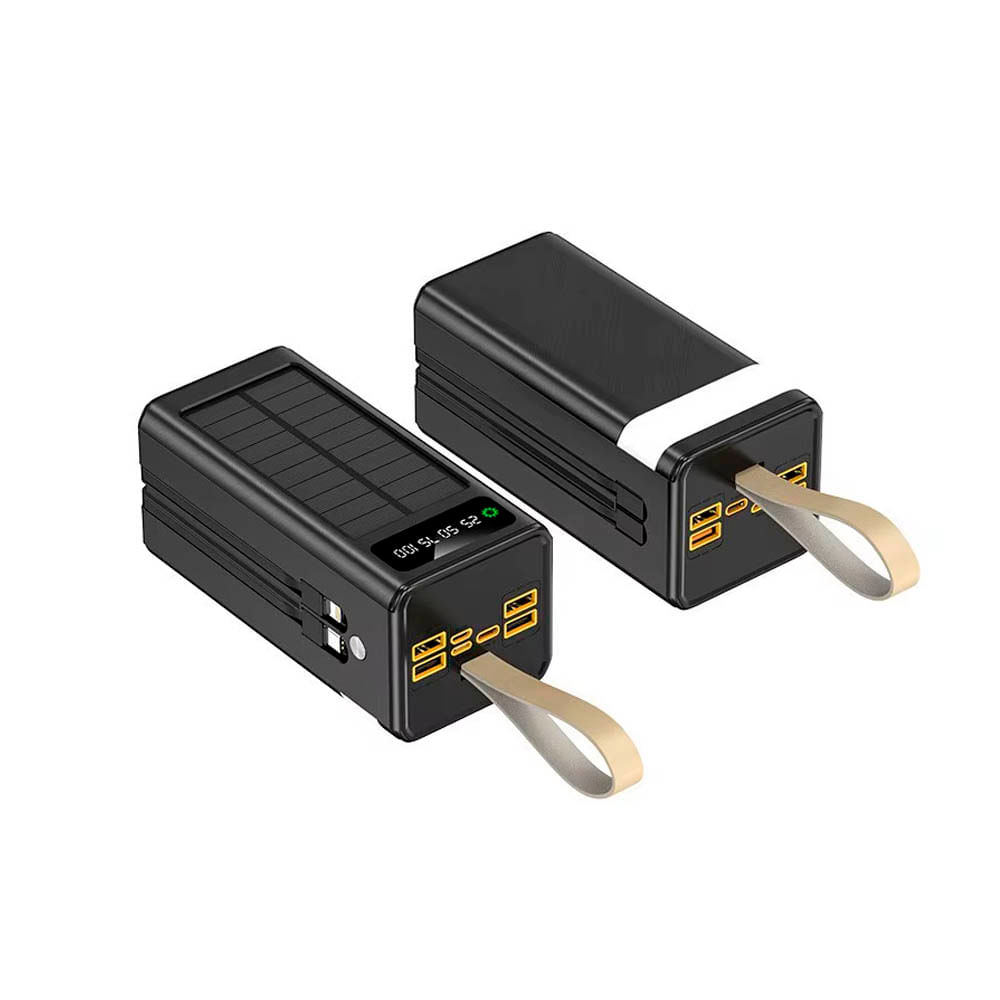 Power Bank 55000 mAh Carga Rápida PD25W Negro con Linterna