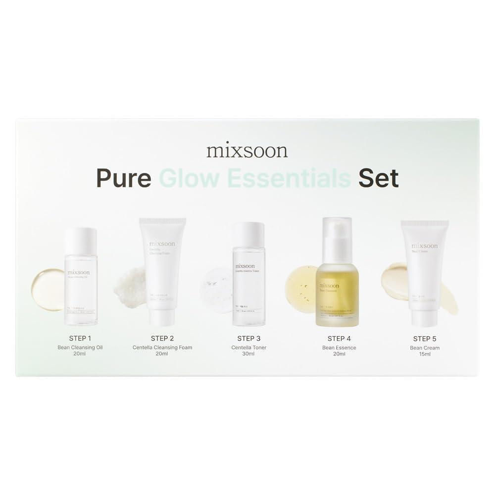 Kit De Cuidado Facial Mixsoon Pure Glow - 5 Pasos Esencial