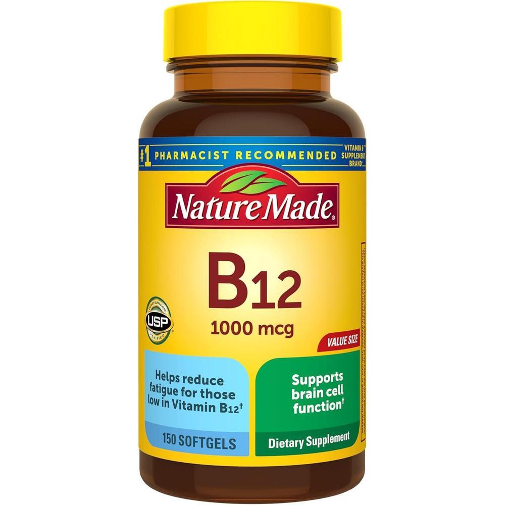 Nature Made B12, suplemento energético, 150 cápsulas