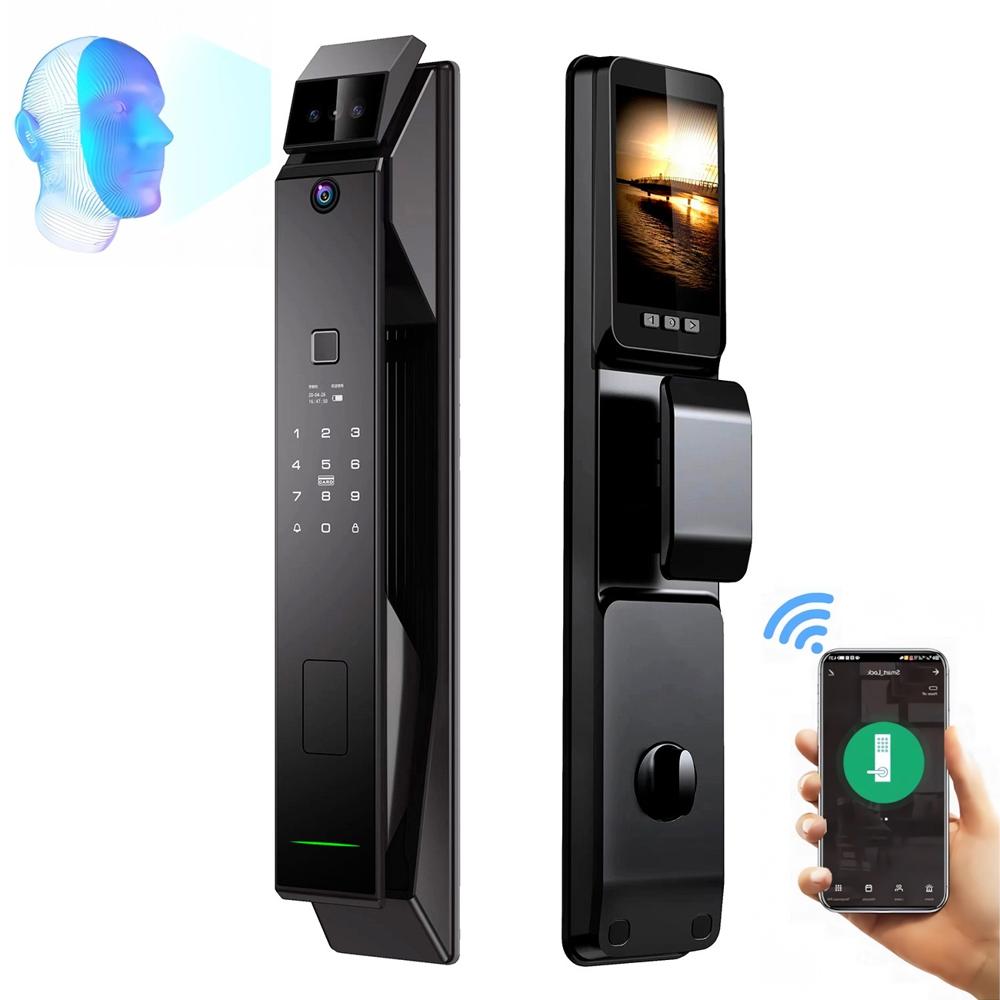 Cerradura Inteligente Smart Reconocimiento Facial 3d Wifi Negro H007