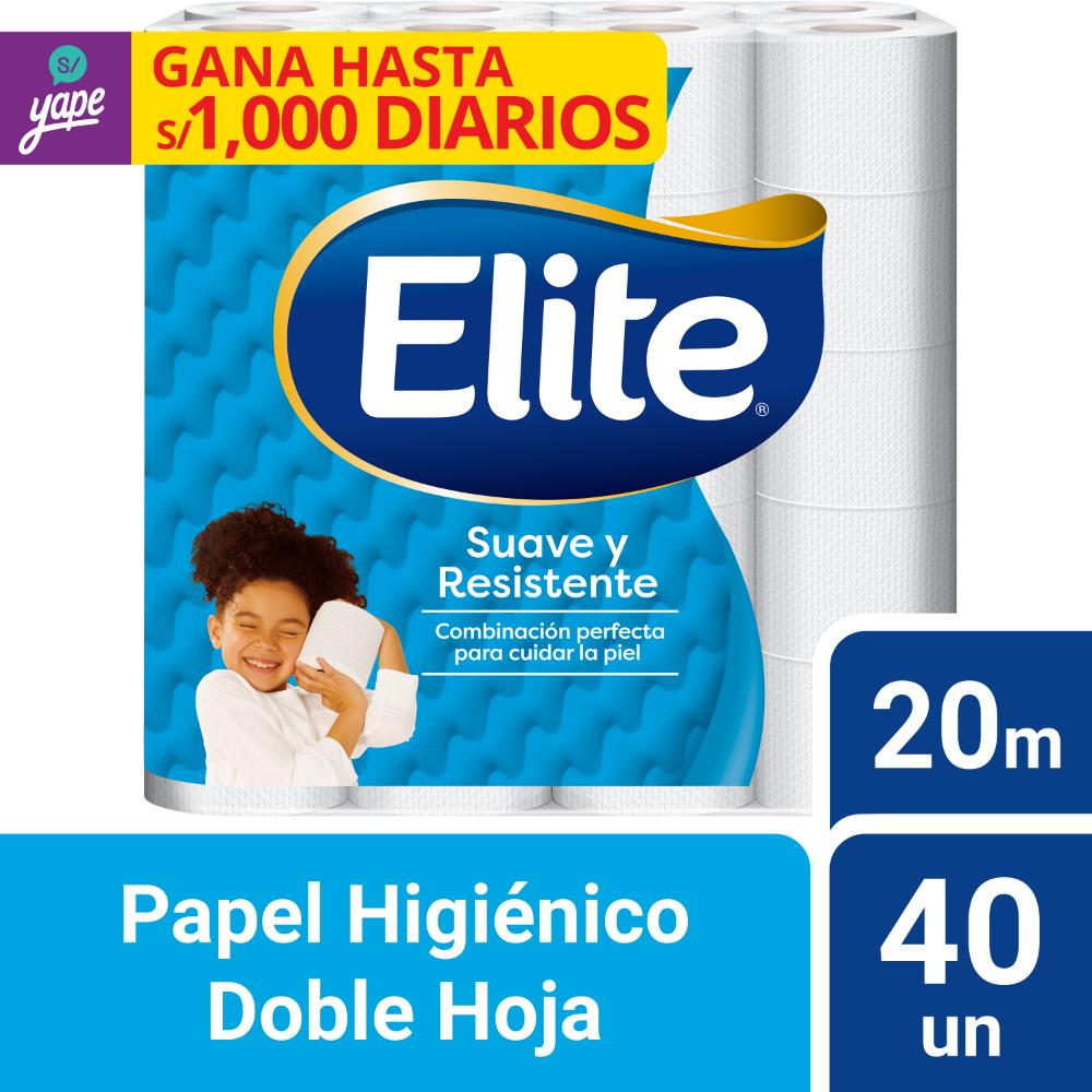 Papel Higiénico ELITE Doble Hoja Paquete 40un