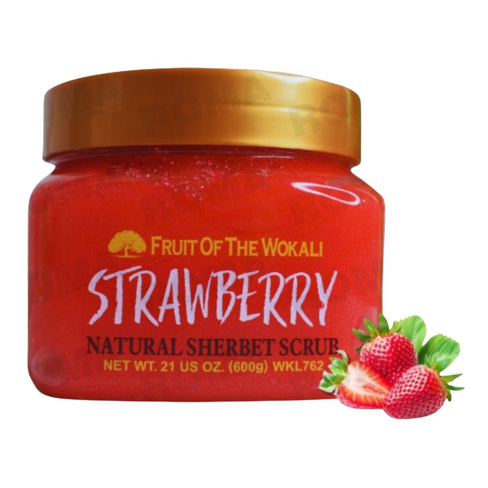 EXFOLIANTE CORPORAL STRAWBERRY 600G WOKALI