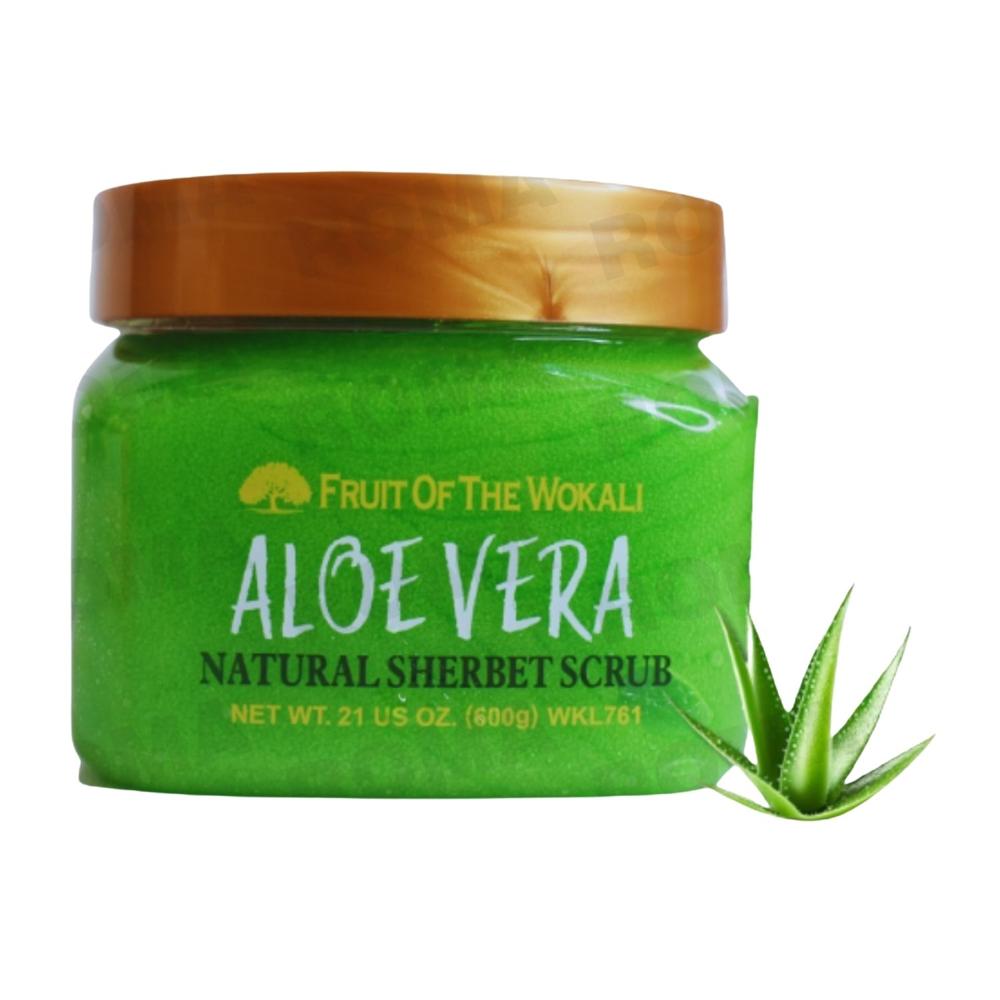 EXFOLIANTE CORPORAL ALOE VERA 600G WOKALI