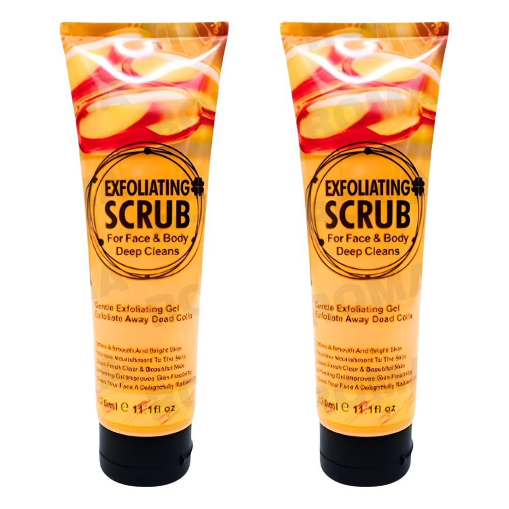 PACK 2 EXFOLIANTE FACIAL Y CORPORAL COLÁGENO 320ML WOKALI