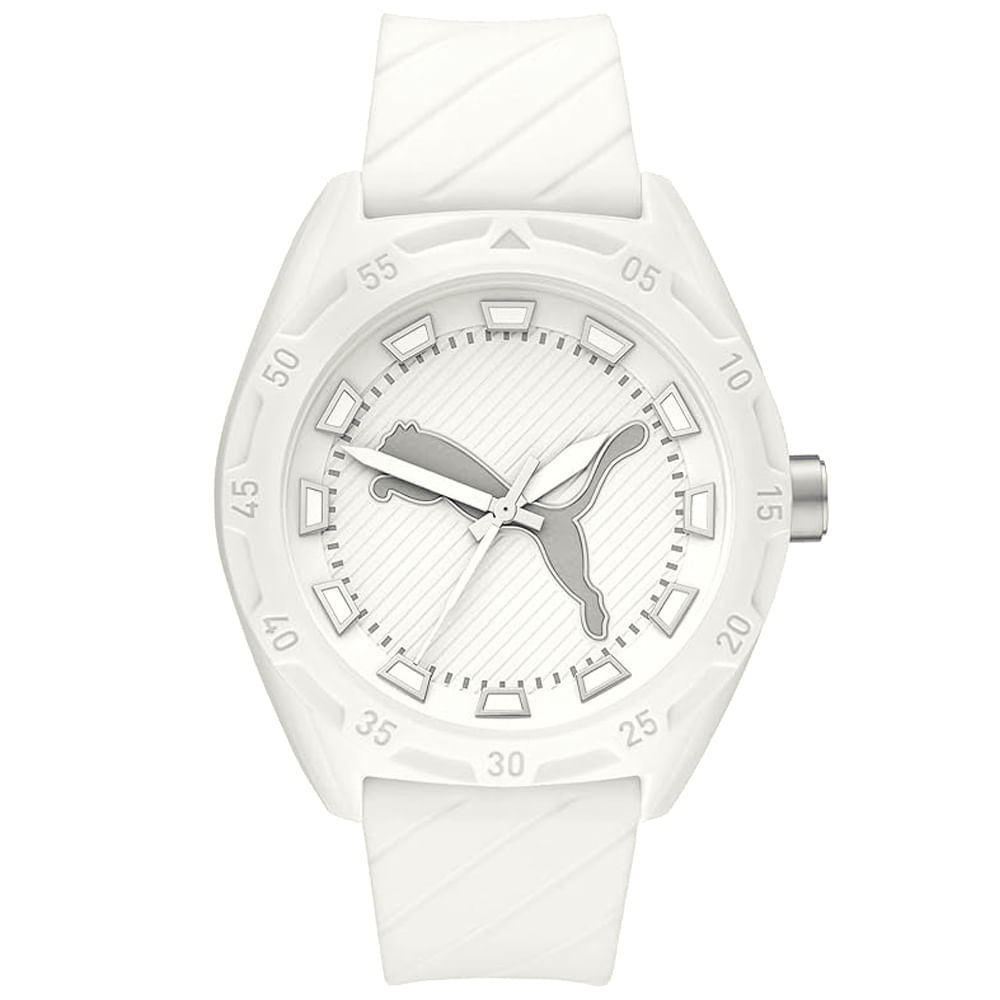 Reloj Puma Street P5089 Correa de Silicona Blanco