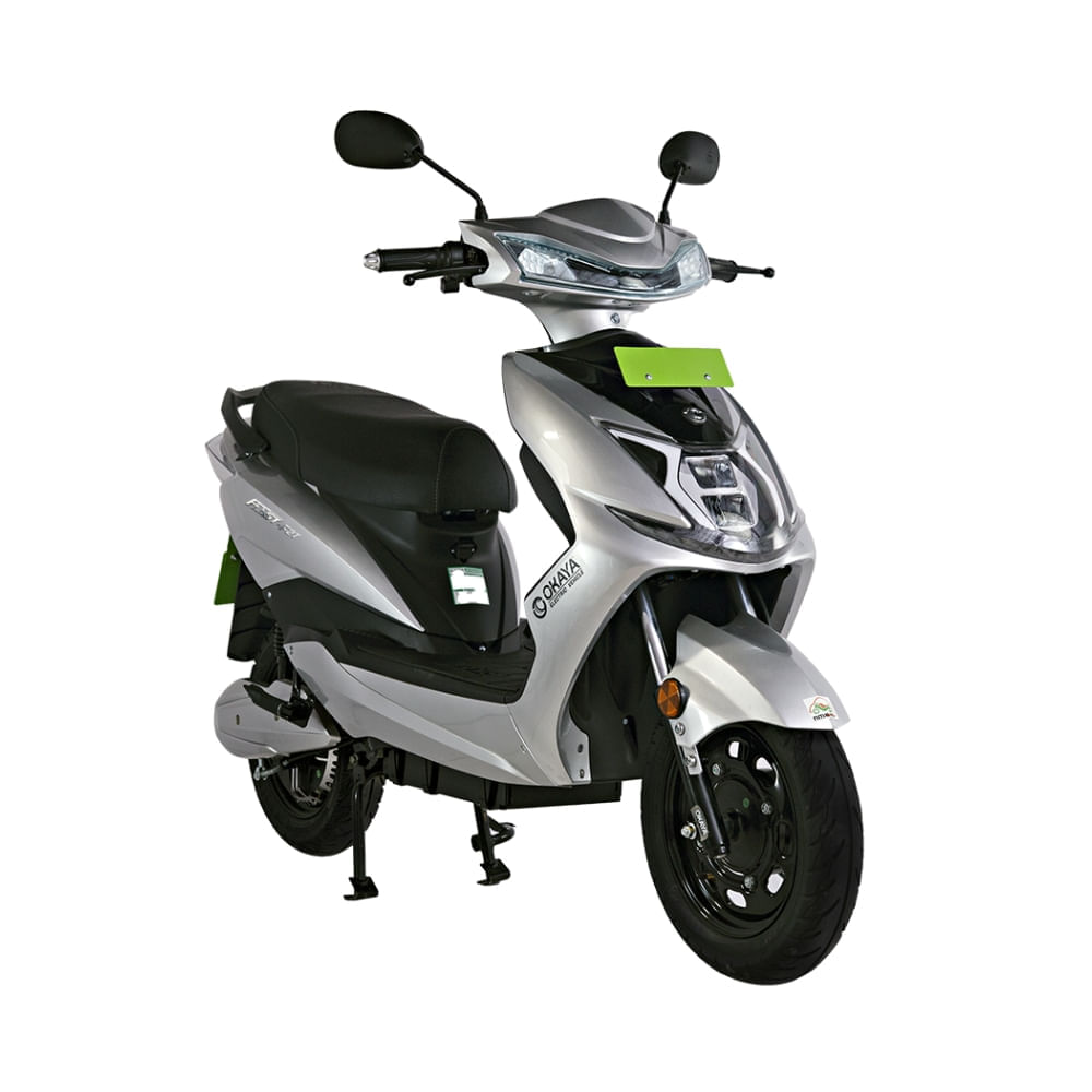 Moto Eléctrica Okaya FAAST F2T Motor 2500W Batería removible LFP 72V 30AH - plata