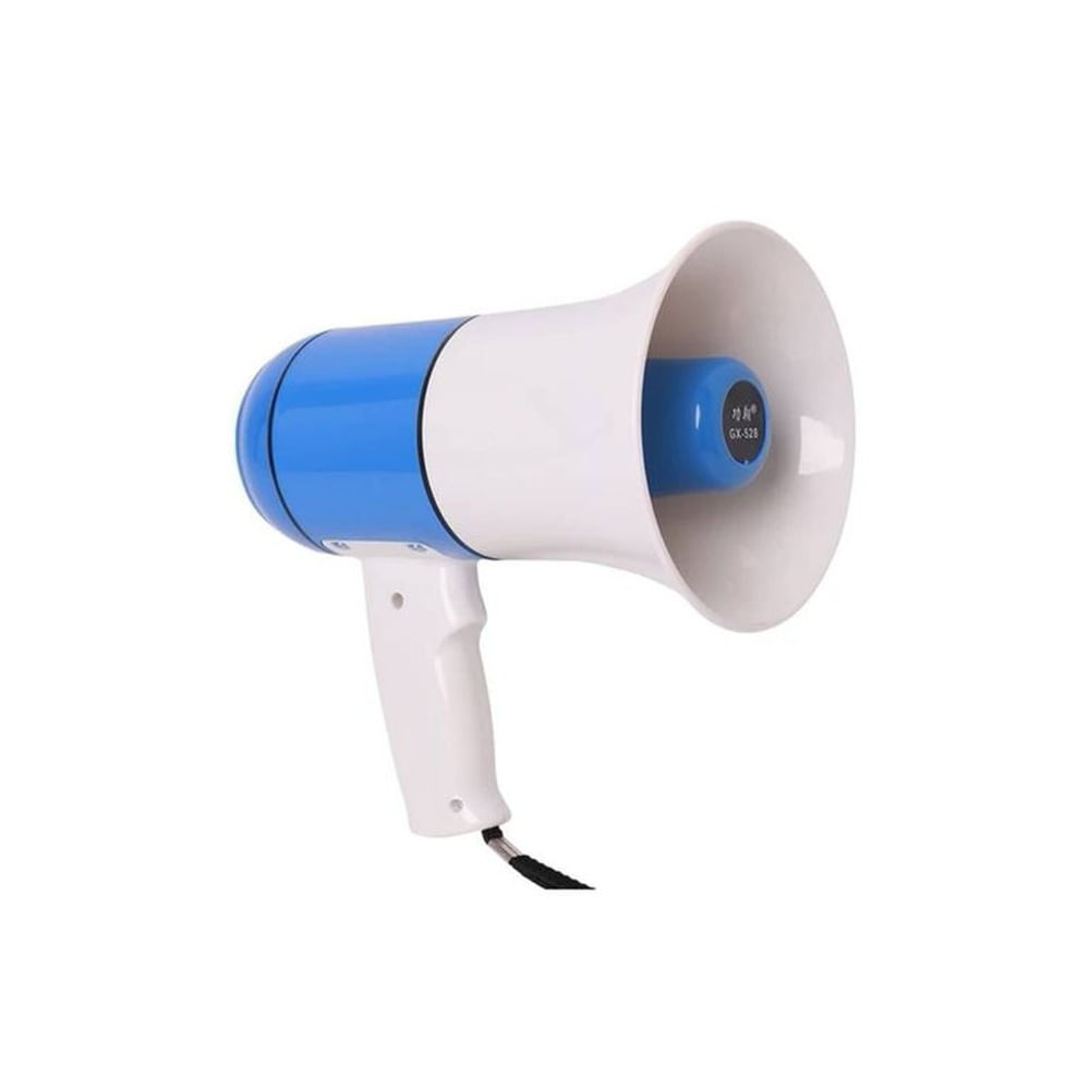 MEGAFONO 30W SIRENA GRABADORA USB BLUETOOTH BATERÍA RECARGABLE