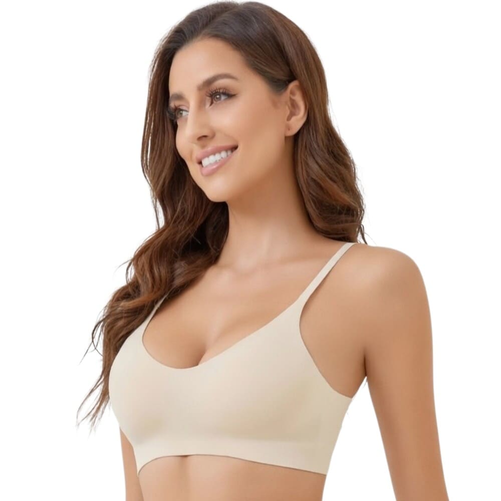 BRASIER SIN COSTURAS PUSH UP ULTRALIGERO DEPORTIVO SIN ARO COPAS SUAVES SOSTEN VERANO GENIEKA