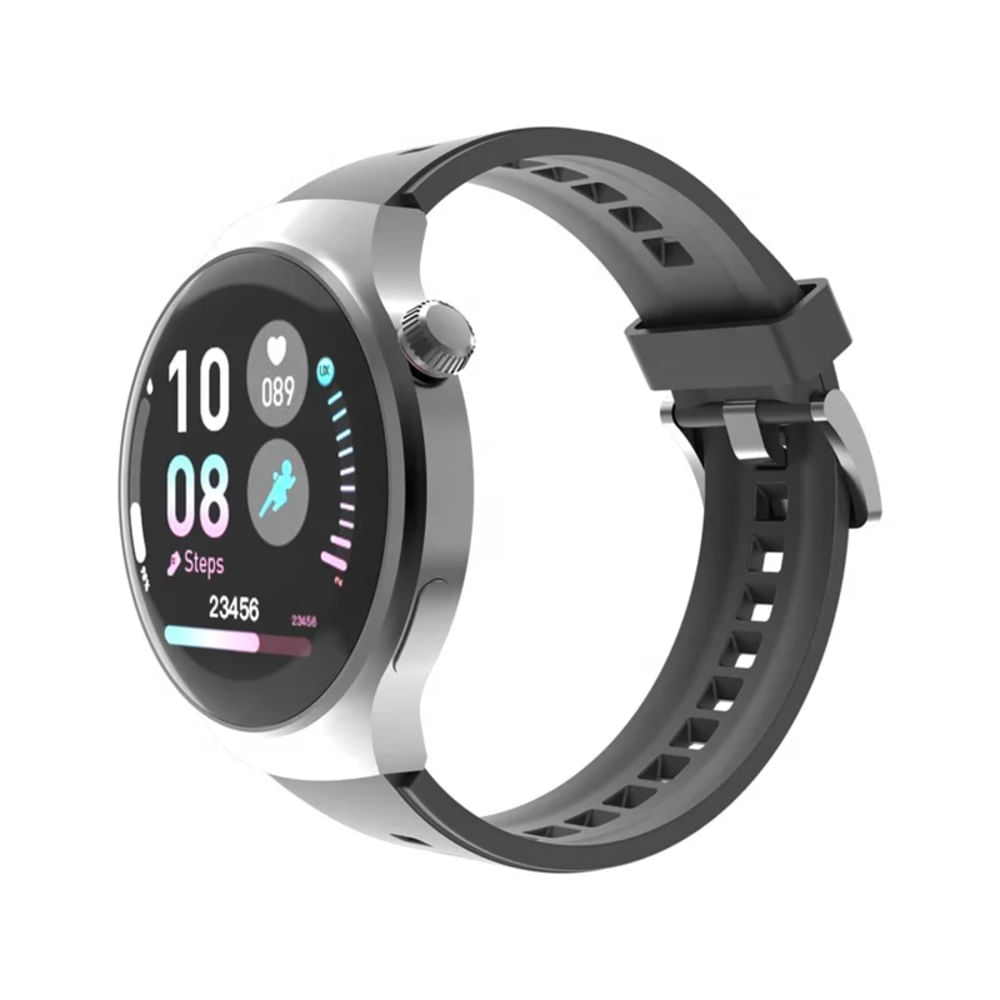 SMARTWATCH D11 WATCH 4 PRO REDONDO LLAMADAS BT CARGA INALAMBRICA UNISEX NEGRO