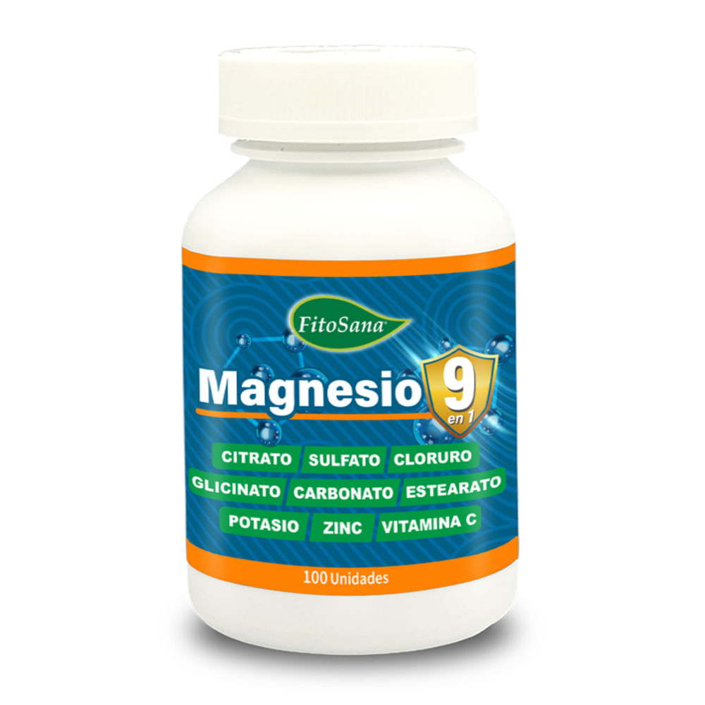 MAGNESIO 9 EN 1 FITOSANA - FRASCO 100U