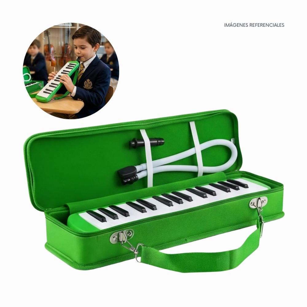 Melódica de 32 teclas California - Color Verde con Estuche Rígido