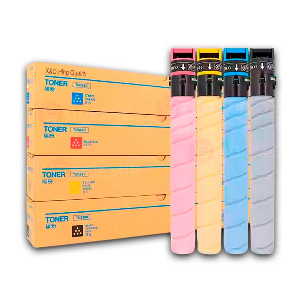 Kit de Toner Konica Minolta TN 626 CYMK Compatible