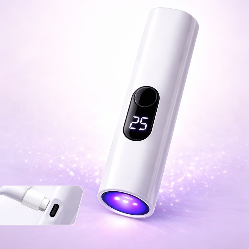 Mini Lámpara UV Para Uñas Gel Superfire S6 3W Recargable USB Tipo C
