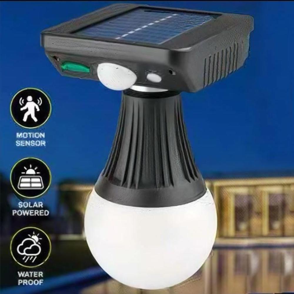Foco LED Solar 200W Ultra Potente con Sensor de Movimiento y Carga Dual Tipo C IP65