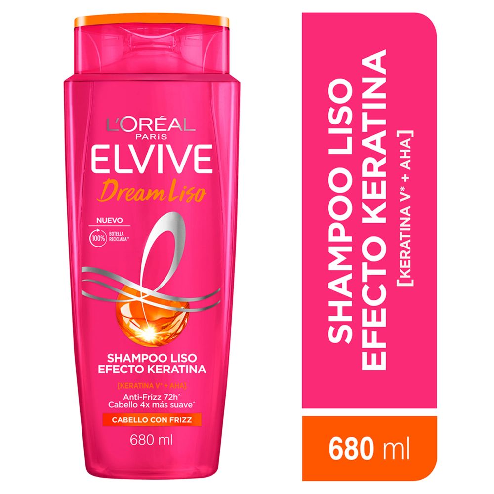 Shampoo ELVIVE Dream Liso Efecto Keratina Botella 680ml Shampoo ELVIVE Dream Liso Efecto Keratina Botella 680ml